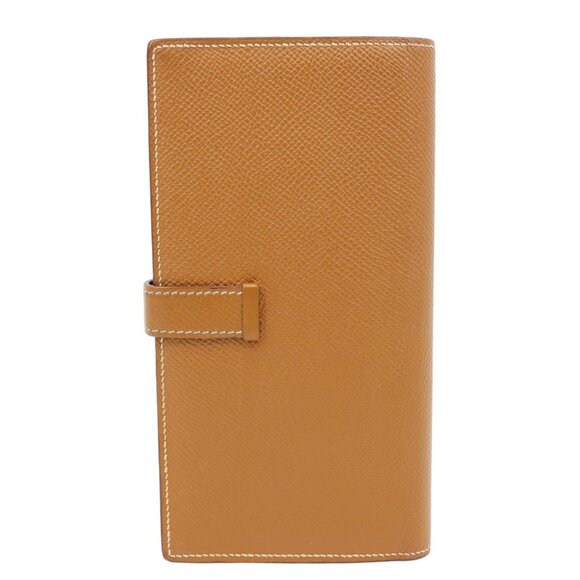 Hermes Bearn Epsom Leather Long Wallet Brown - Picture 3 of 12